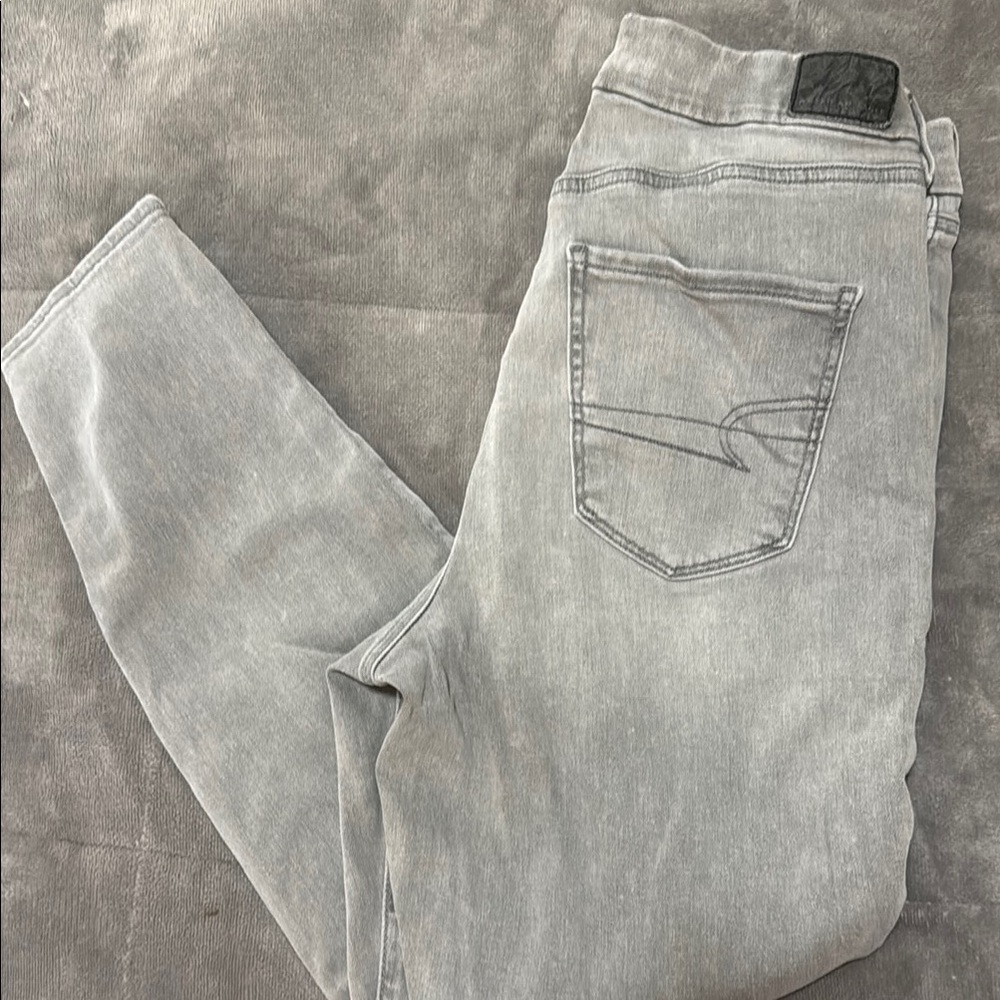 American Eagle Outfitters Gray Straight Leg Jeans
